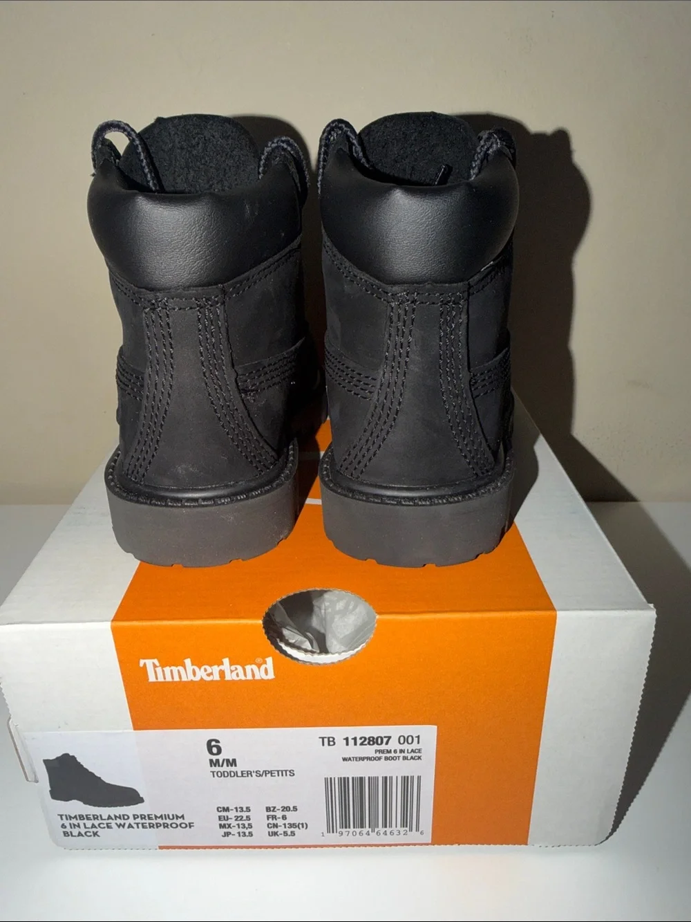 Timberland Kids Black Lace-Up Rugged Boots